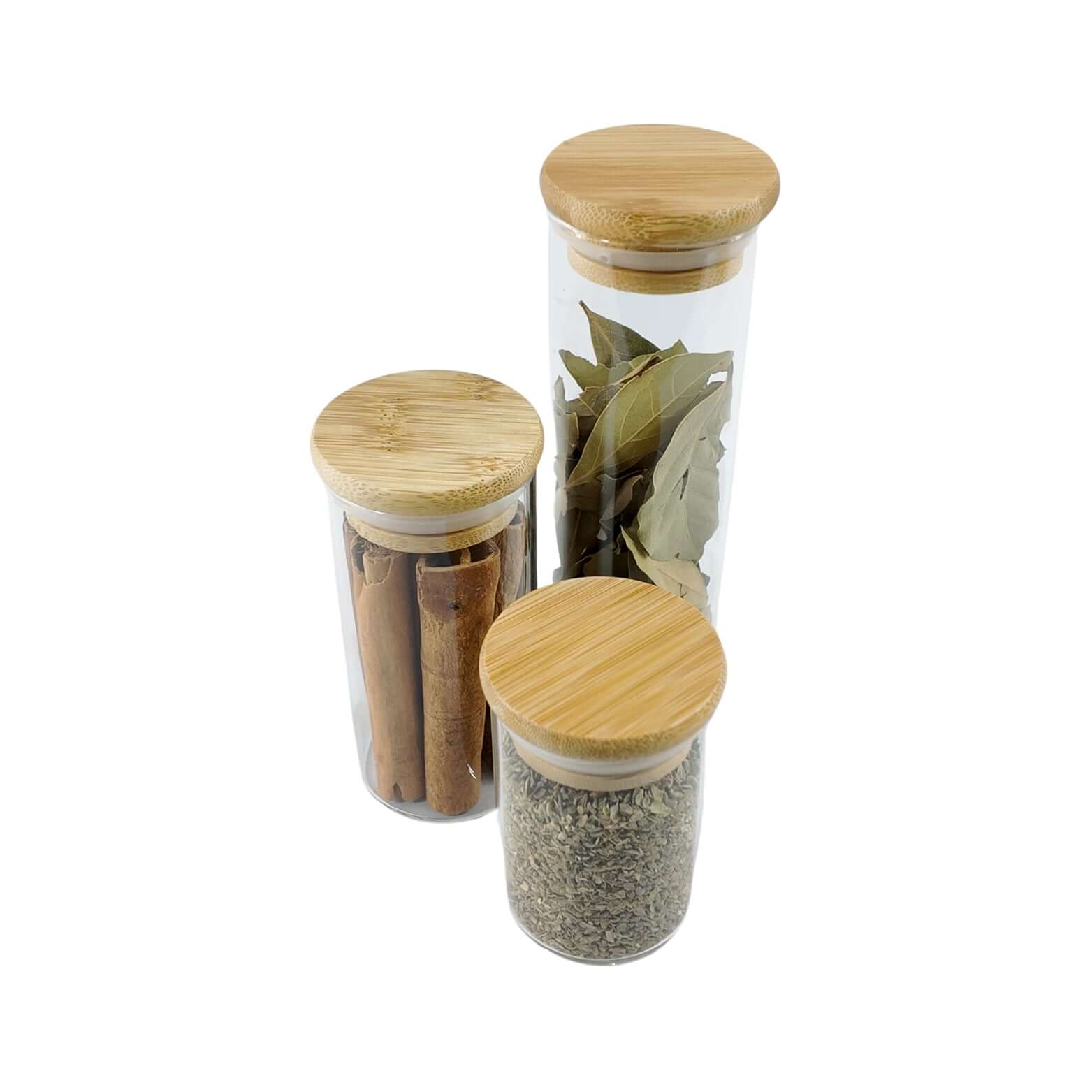 120ml Herb & Spice Jar with Bamboo Lid-3