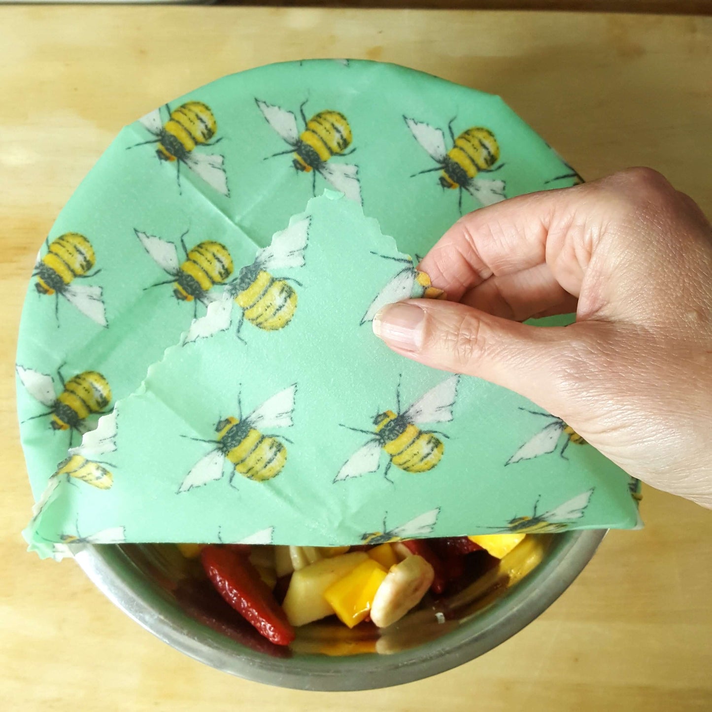 *Set of 3 Handmade Beeswax Wraps | Garden-3