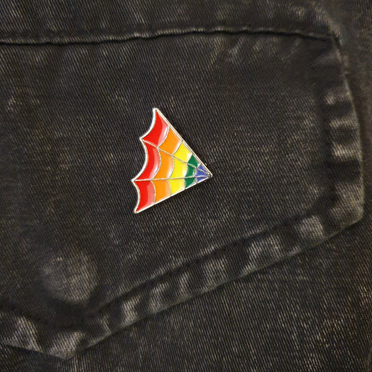 Spider Web Pride Pin Badge