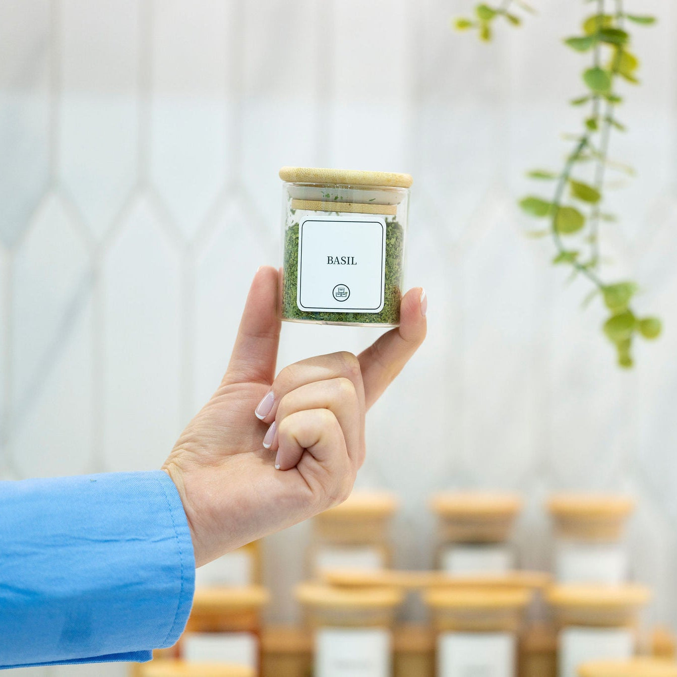 120ml Herb & Spice Jar with Bamboo Lid-1