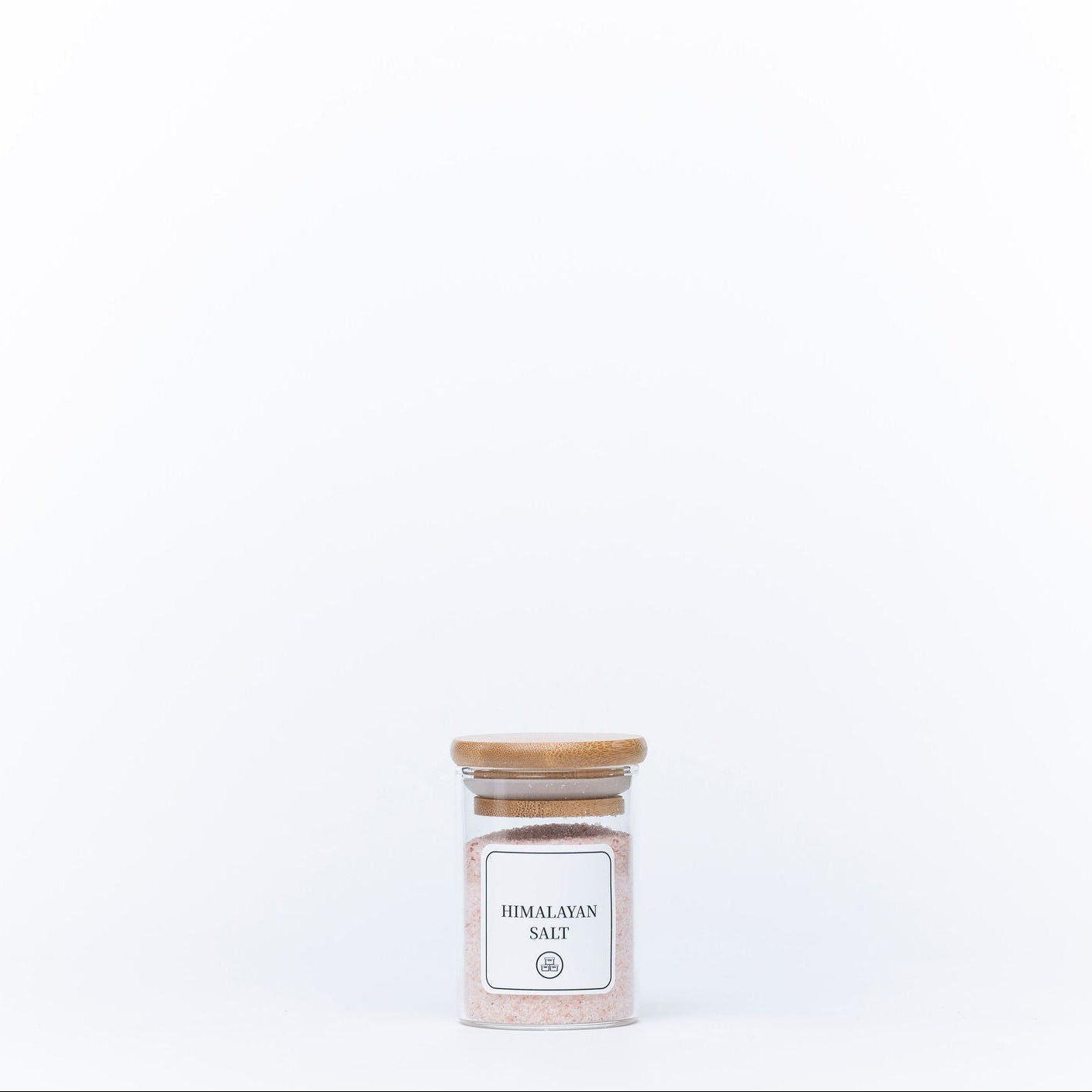 Round Glass Spice Jars with Bamboo Lid – 3 Sizes-5